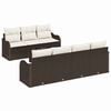 vidaXL Ensemble de canap&eacute; de jardin Marron 55 x 55 x 37 cm polyrotin