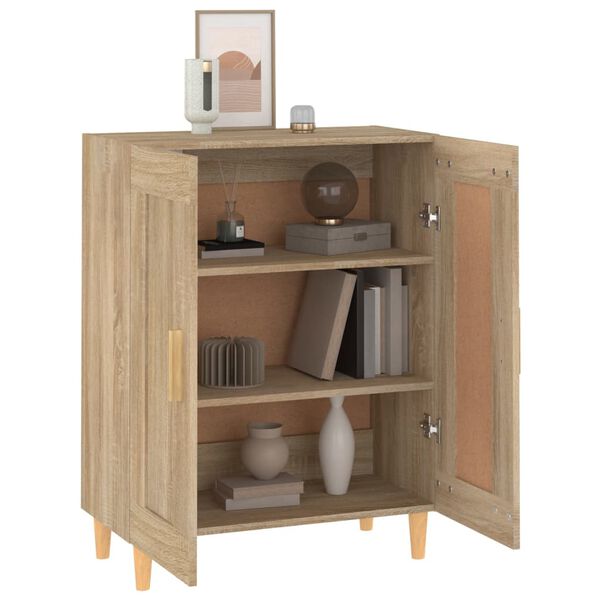 vidaXL Buffet Ch&ecirc;ne sonoma 69,5x34x90 cm Bois d'ing&eacute;nierie