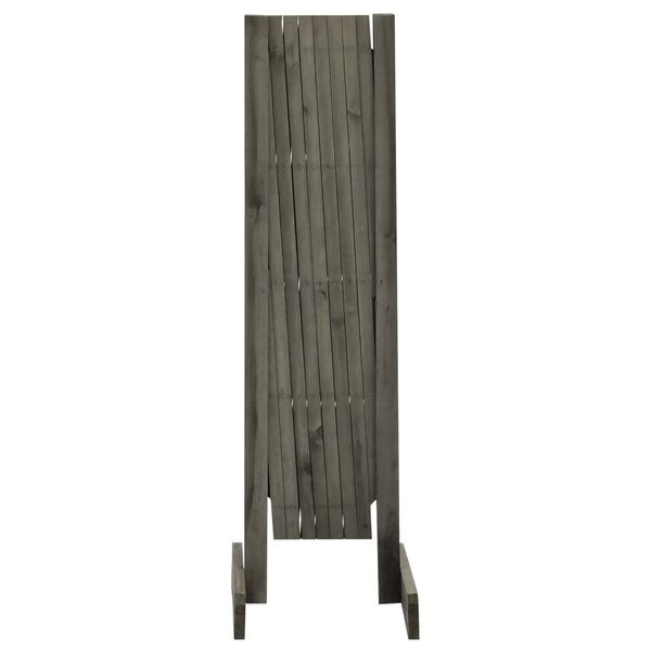 vidaXL Cl&ocirc;ture en treillis de jardin Gris 150x80 cm Bois de sapin