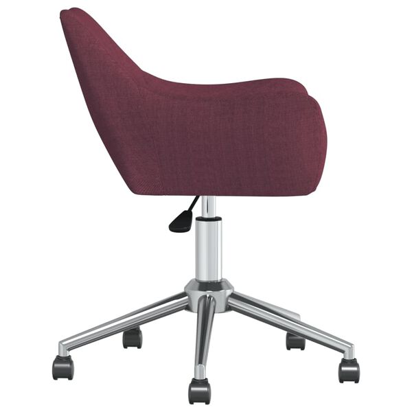 vidaXL Chaise pivotante de salle &agrave; manger Violet Tissu