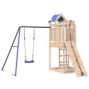 vidaXL Aire de jeux d'ext&eacute;rieur bois de pin massif