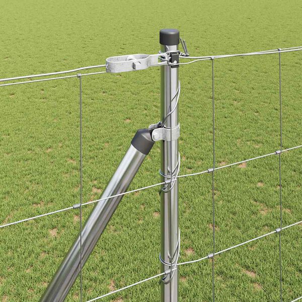 vidaXL Poteau de cl&ocirc;ture. Galvanis&eacute; 25 x 1,6 m Acier