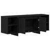 vidaXL Meuble TV Ch&ecirc;ne noir 120 x 30 x 40,5 cm Bois d'ing&eacute;nierie