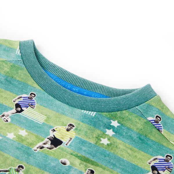 Sweatshirt pour enfants mélange vert clair 128