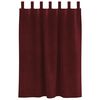 vidaXL Rideaux occultants 2 pcs Bordeaux 140 x 140 cm Velours