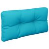 vidaXL Coussins de palette lot de 2 turquoise tissu