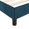 vidaXL Cadre de lit sans matelas bleu fonc&eacute; 120x190 cm velours