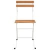 vidaXL Chaises de bistrot pliantes lot de 4 Bois d'acacia solide acier