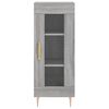 vidaXL Buffet haut Sonoma gris 34,5x34x180 cm Bois d'ing&eacute;nierie