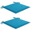 vidaXL Chaises de jardin avec coussins lot de 2 Bois d'acacia massif