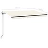 vidaXL Auvent r&eacute;tractable automatique 450x300 cm Cr&egrave;me