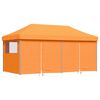 vidaXL Tente de f&ecirc;te Orange avec cadre bleu Tissu Oxford