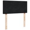vidaXL Sommier &agrave; lattes de lit avec matelas Noir 90x200 cm Velours