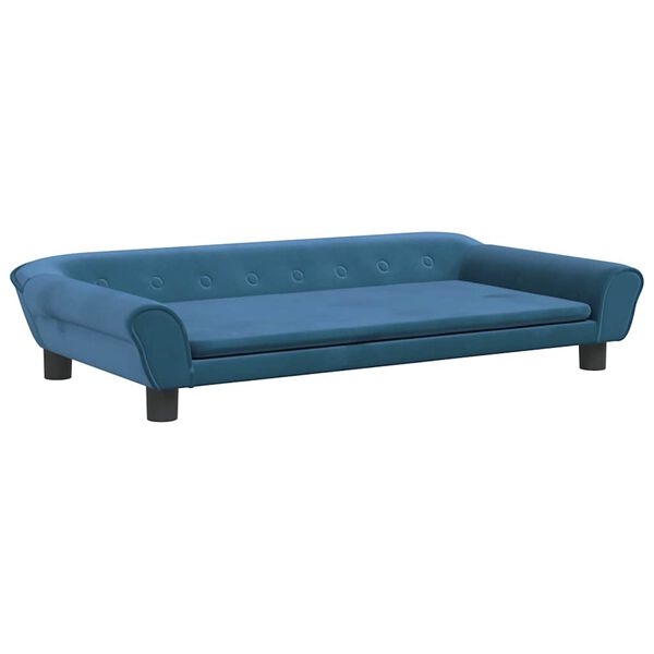 vidaXL Canap&eacute; pour enfants bleu 100x50x26 cm velours