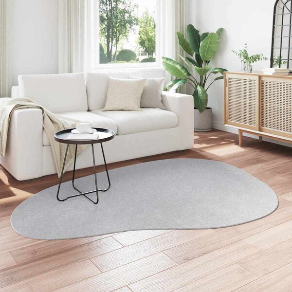 vidaXL Tapis HUARTE Gris 140 x 200 cm Polyester