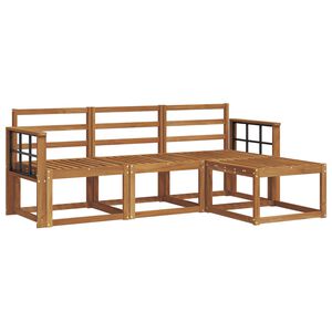 vidaXL Ensemble de canap&eacute;s d'ext&eacute;rieur 4 pcs Naturel