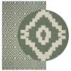 vidaXL Tapis de zone Naturel et vert 160 x 230 cm PET