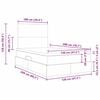 vidaXL Lit avec rangement et matelas Gris clair 120 x 200 cm Velours