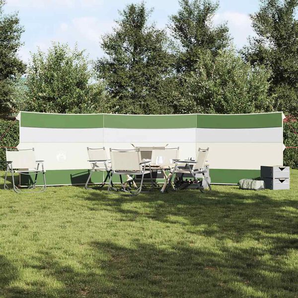 vidaXL Brise-vent de camping vert 508x130 cm imperméable