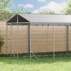 vidaXL Chenil d'ext&eacute;rieur pour chiens avec toit argent&eacute; 3x9x2,5 m