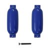 vidaXL Pare-choc de bateau 2 pcs bleu 69x21,5 cm PVC