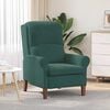 vidaXL fauteuil Vert foncé 76 x 94 x 102 cm Velours