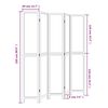 vidaXL Cloison de s&eacute;paration 5 panneaux blanc bois de paulownia massif