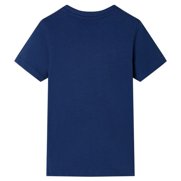 T-shirt pour enfants bleu fonc&eacute; 104