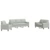 vidaXL Ensemble de canap&eacute;s 3 pcs et coussins et traversins velours