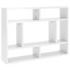 vidaXL &Eacute;tag&egrave;re murale Blanc brillant 75x16x55 cm Bois d'ing&eacute;nierie