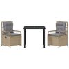 vidaXL Ensemble de salle &agrave; manger pour jardin 3 pcs
