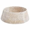 vidaXL Collier de sapin de No&euml;l Rond Blanc 75 x 75 x 25 cm