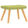vidaXL Chaise de relaxation avec tabouret Vert Tissu