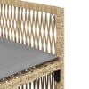 vidaXL Ensemble &agrave; manger de jardin et coussins 9 pcs m&eacute;lange beige