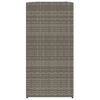 vidaXL Jardini&egrave;res 2 pcs gris 40x40x80 cm r&eacute;sine tress&eacute;e