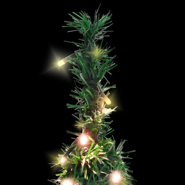 vidaXL Sapin de No&euml;l artificiel escamotable 50 LED vert 120 cm
