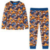 Pyjamas enfants manches longues cognac 104