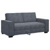 vidaXL Canap&eacute; 2 places gris fonc&eacute; 180 x 78 x 84 cm velours