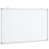 vidaXL Tableau blanc magn&eacute;tique 80x50x1,7 cm aluminium