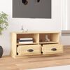 vidaXL Meuble TV ch&ecirc;ne sonoma 93x35,5x45 cm bois d'ing&eacute;nierie