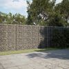 vidaXL Panier gabion avec couvercle 600x50x200 cm fer galvanisé