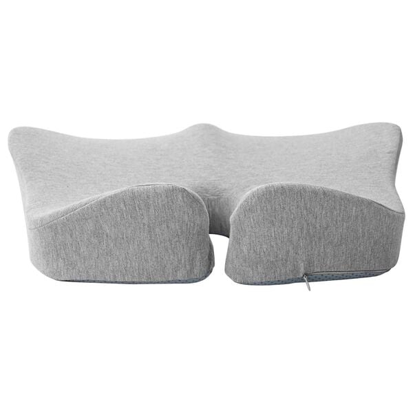 vidaXL Coussin d&rsquo;assise Couleur unie Gris clair 50 x 43 x 10 cm
