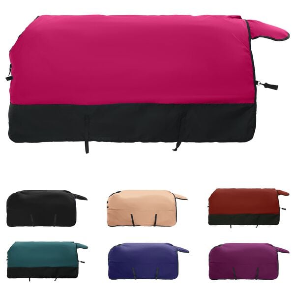vidaXL Couverture &Eacute;quine Rose et Noir 125 cm Polyester