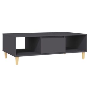 vidaXL Table basse gris 103,5x60x35 cm bois d'ing&eacute;nierie