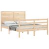 vidaXL Cadre de lit sans matelas 140x200 cm bois massif