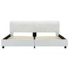 vidaXL Cadre de lit sans matelas blanc similicuir 160x200 cm