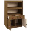 vidaXL Buffet haut Marron miel 67x40x108,5 cm Bois massif de pin