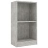 vidaXL Biblioth&egrave;que gris b&eacute;ton 40x24x75 cm bois d'ing&eacute;nierie