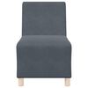 vidaXL Unit&eacute; de Sofa Modulaire Sans Accoudoirs 2 pcs Gris fonc&eacute;