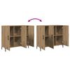 vidaXL Buffet chêne artisanal 90x34x80 cm bois d'ingénierie